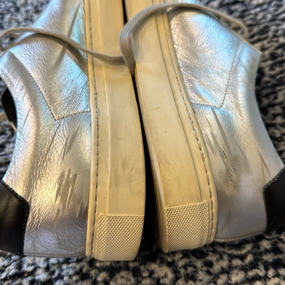 Common Projects silver low-tops - great sneakers in solid condition - minor wear - Picture 10 of 13